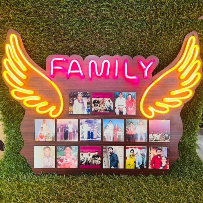 Customized Family Neon Frame